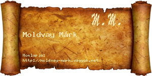 Moldvay Márk névjegykártya